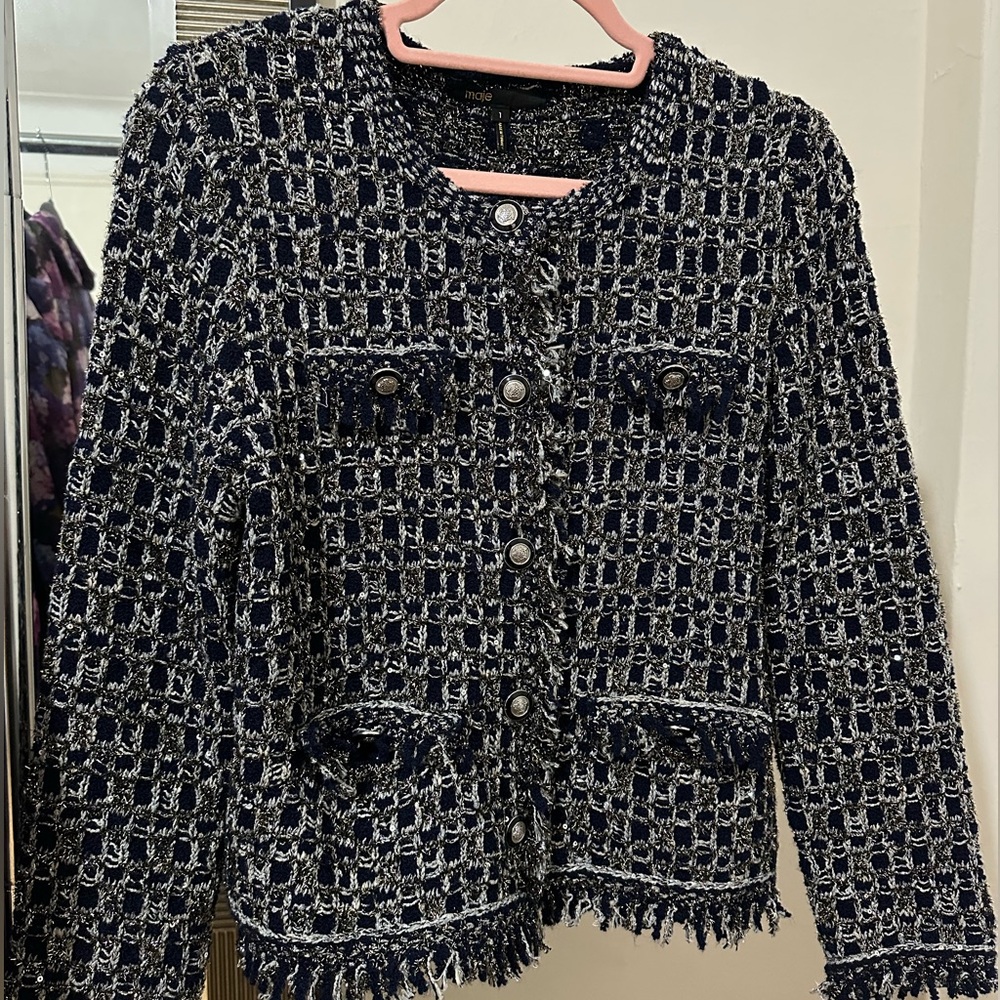 Maje Tweed Blazer, size Small